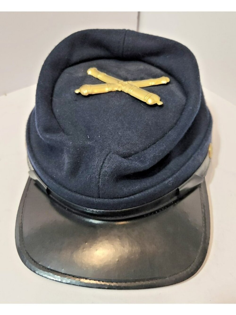Americana Hatmakers Blue Wool Civil War Costume Cap Crossed Rifles Large